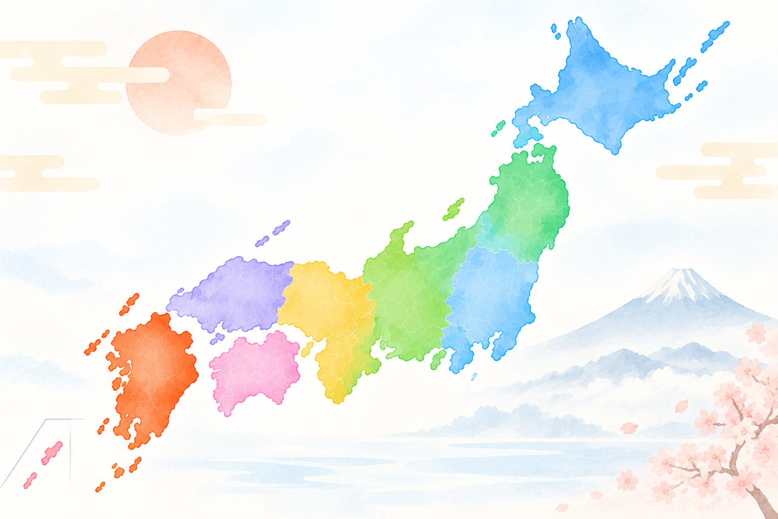 日本地図から混浴温泉を探す